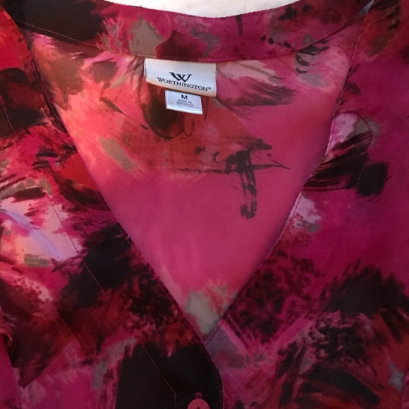 Medium Worthington Floral blouse - Picture 4 of 5